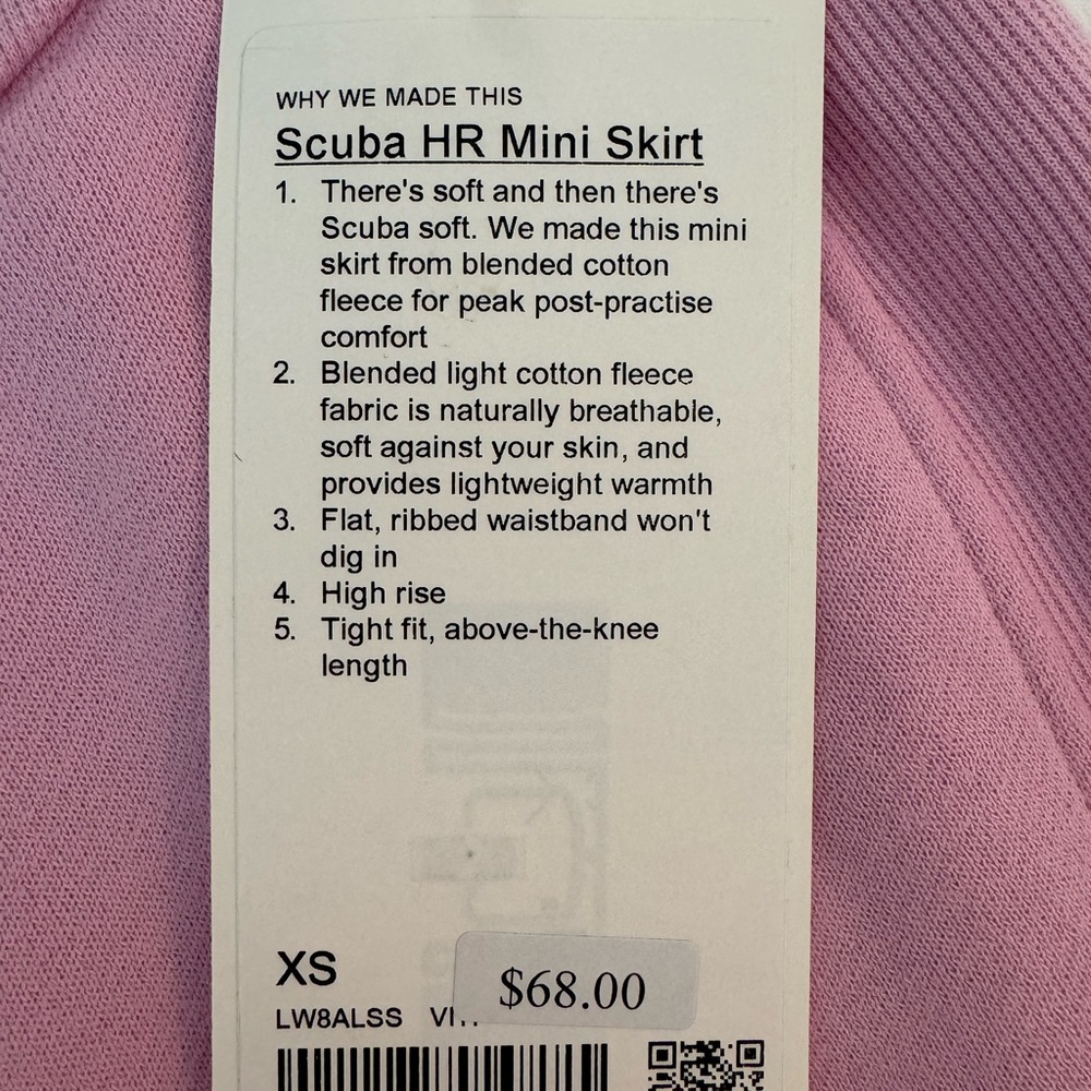 Lululemon Scuba Skirt Vitapink Sweet and Comfy Scuba soft High-Rise Mini Skirt🩷 - Picture 6 of 16